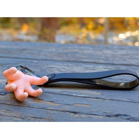 Wednesday Addams "Thing" Hand Keychain Netflix Series Lanyard Strap Goth Gift - Picture 8 of 8